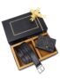 MANSLOOK Men’s Premium Leather Belt & Wallet Gift Set – Combo with Elegant Ribbon Gift Box