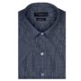 MANSLOOK Men’s Half Sleeves Formal Regular Fit Cotton Check Shirt(Dark Blue,GO552)