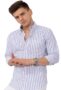 MANSLOOK TURN Men’s Casual Printed Striped Stylish Latest Formal Shirt for Men