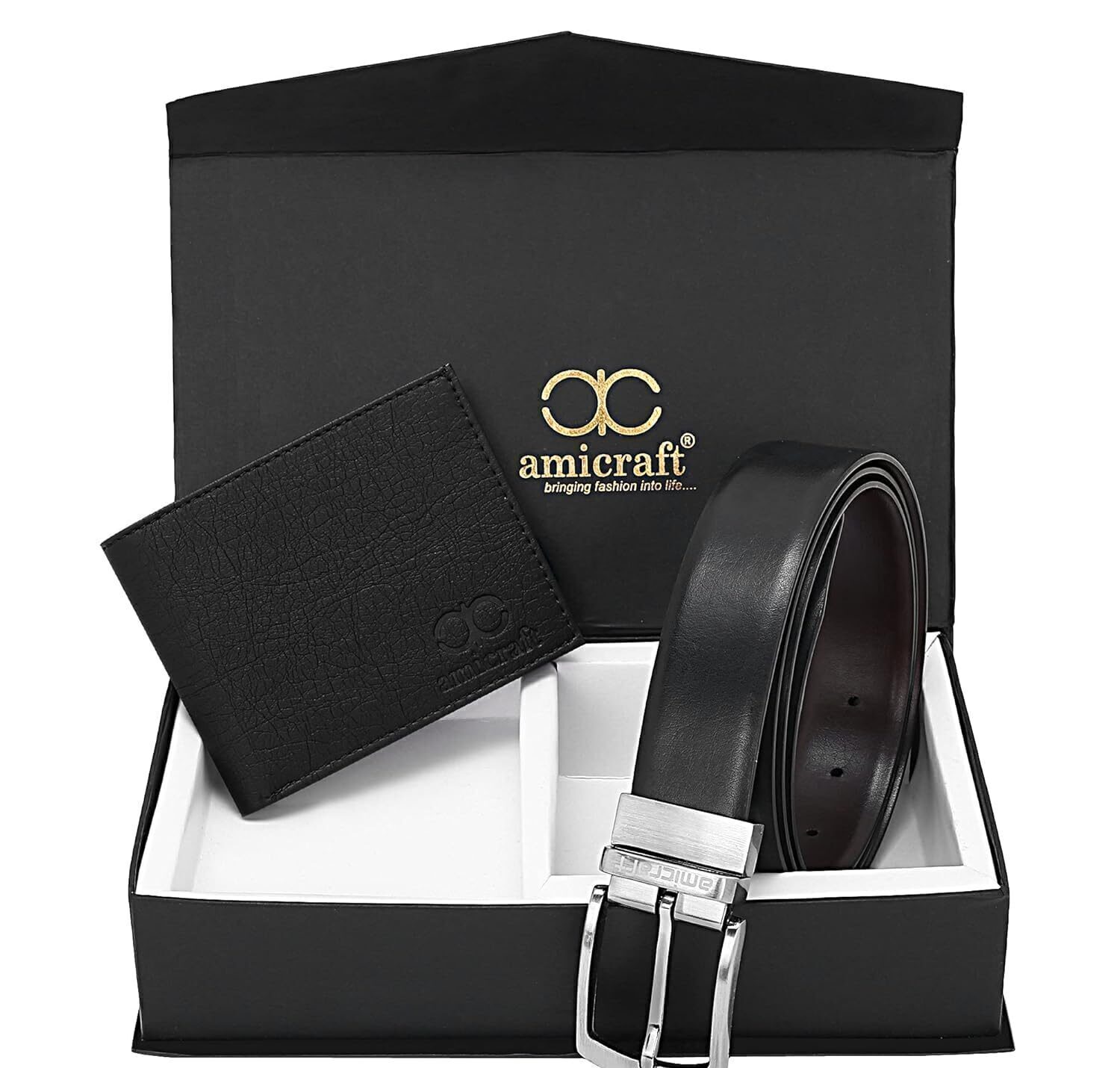 mens belt combo gift set