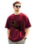 MANSLOOK Men’s Round Neck Oversized Printed T Shirt for Men