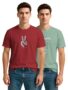 MANSLOOK Trendy Printed Round Neck Half Sleeve Tshirt for Men | Mens Crew Neck Tshirt – Pack of 2