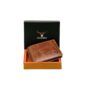 MANSLOOK HIDE Leather Wallet for Men I Handcrafted I Credit/Debit Card Slots I 2 Currency Compartments I 2 Secret Compartments (Tan Crunch)
