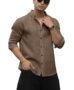 MANSLOOK Solid Linen Cotton Shirt | Casual | Plain | Full Sleeve | Summer-Regular Fit| Men Stylish Shirt | Everyday Formal Wear