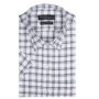 MANSLOOK Men’s Half Sleeves Formal Regular Fit Cotton Check Shirt(Multi,GO547)
