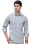 MANSLOOK Man Pure Cotton Slim Fit Printed Casual Shirt for Men
