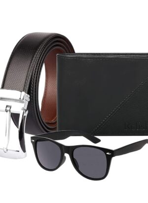 mens wallet combo belt
