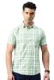 MANSLOOK Man Men Slim Fit Pure Cotton Checkred Half Sleeve Casual Shirt