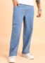 MANSLOOK Straight Fit Men Light Blue Mid Rise Jeans
