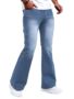 MANSLOOK Martin Men’s Bell Bottom Jeans || Bootcut Denim Pants || Wide Leg Flared Jeans for Men || High Waist Stretchable Retro Fit || Cotton Jeans for College Casual (1)