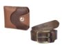 MANSLOOK PU LEATHER BELT AND WALLET COMBO FOR MEN AND BOYS (Brown wallet/Brown Belt)