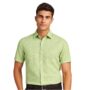 MANSLOOK Men’s Cotton Solid Half Sleeve Formal Shirt (DCMFH02RC17KA2-739_Green)