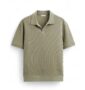 MANSLOOK Jones Clothing Men’s Textured Polo T-Shirt | Classic Short Sleeve Polo for Casual Wear