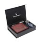 MANSLOOK Gift Hamper for Men I Leather Wallet, Keychain & Pen Combo Gift Set I Gift for Friend, Boyfriend,Husband,Father, Son etc (Royal Maroon)