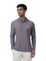 MANSLOOK Mens Slim Fit Polyester Active Wear Collar Polo T-Shirt with Long Sleeves for Workout, Sports