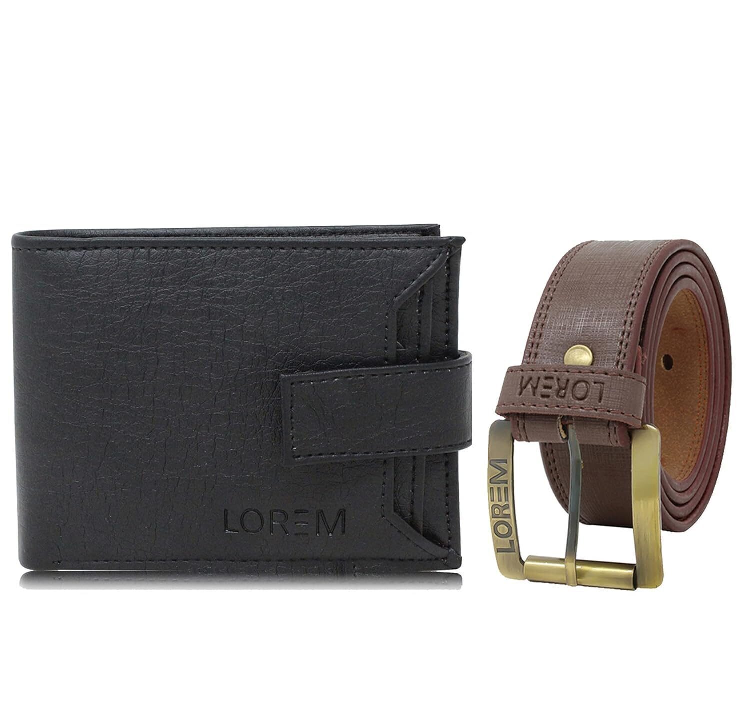 mens wallet combo belt