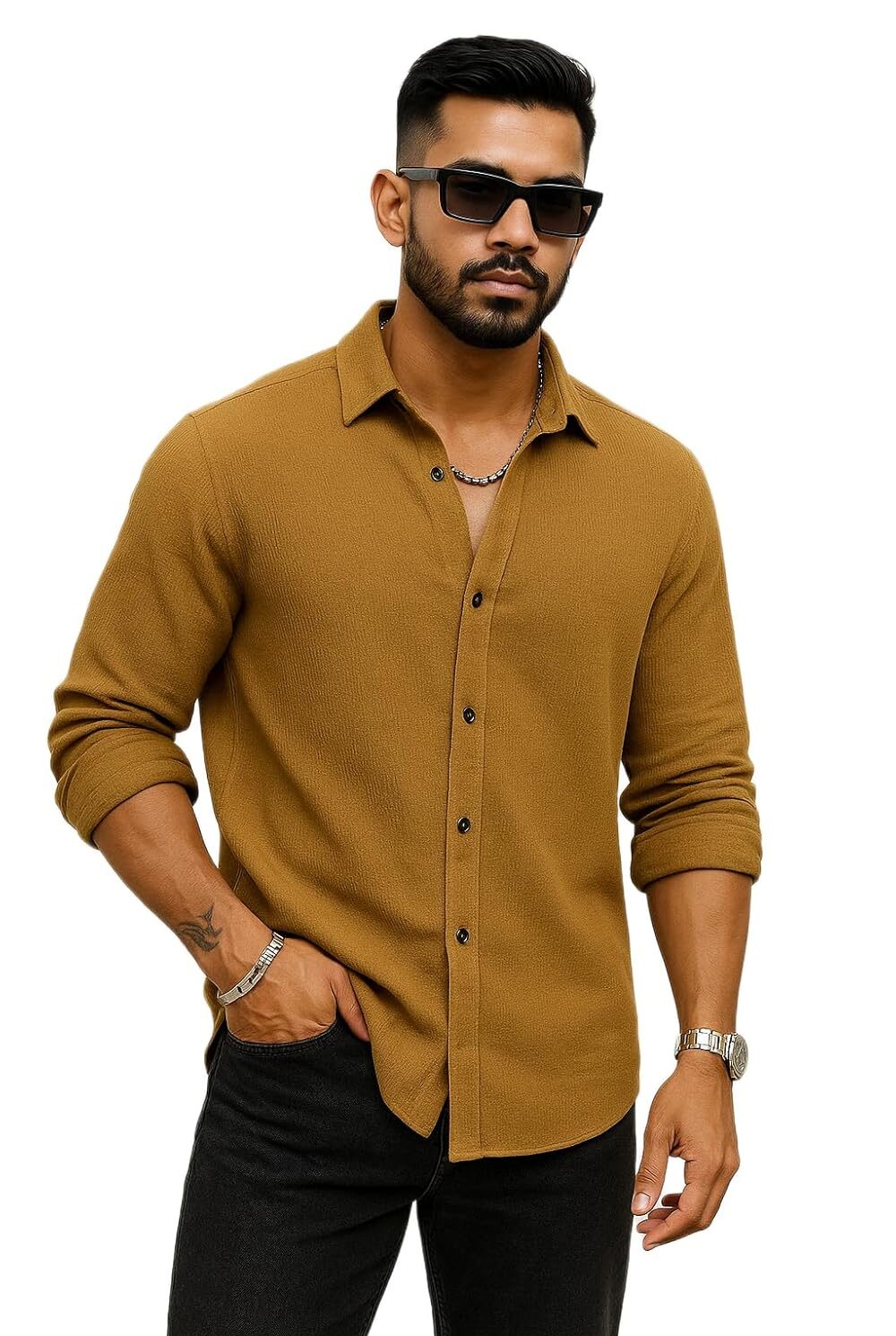 menʼs casual shirts