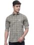 MANSLOOK Man Cotton Checkered Slim Fit Casual Shirt For Men