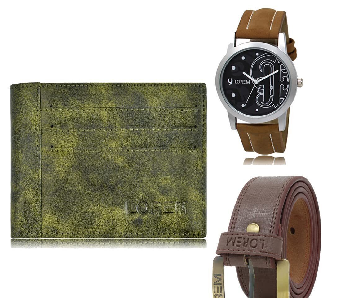 mens wallet combo belt