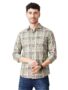 MANSLOOK Indian Garage Co Men’s Cotton Regular Fit Checkered Full Sleeves Cutaway Collar Casual Shirt