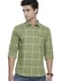 MANSLOOK Indian Garage Co Men’s Cotton Slim Fit Checkered Full Sleeves Spread Collar Casual Shirt