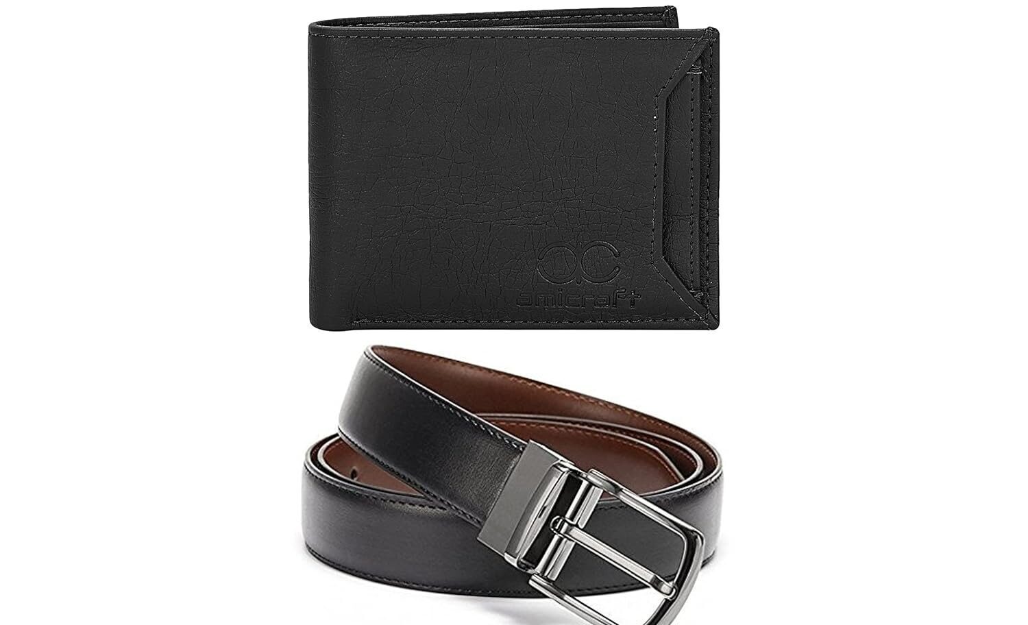 mens wallet combo belt