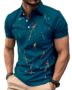 MANSLOOK Mens Printed Polo T-Shirts || Polo Tshirt for Mens