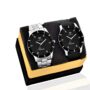 MANSLOOK Stainless Steel Combo Of 2 Black Dial Men’s Analog Watches- Mk-6609A