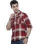 MANSLOOK Indian Garage Co Men’s Cotton Regular Fit Checkered Full Sleeves Spread Collar Double Flap Pocket Casual Over Shirt