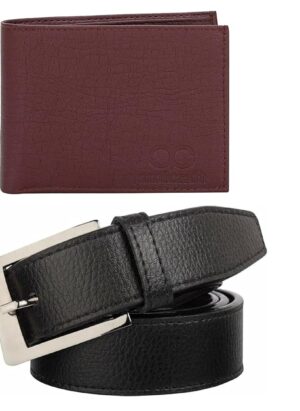 mens wallet combo belt
