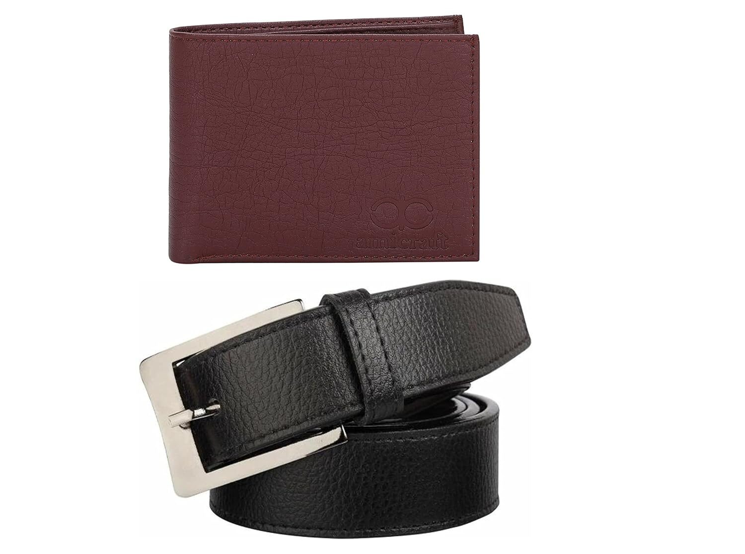 mens wallet combo belt