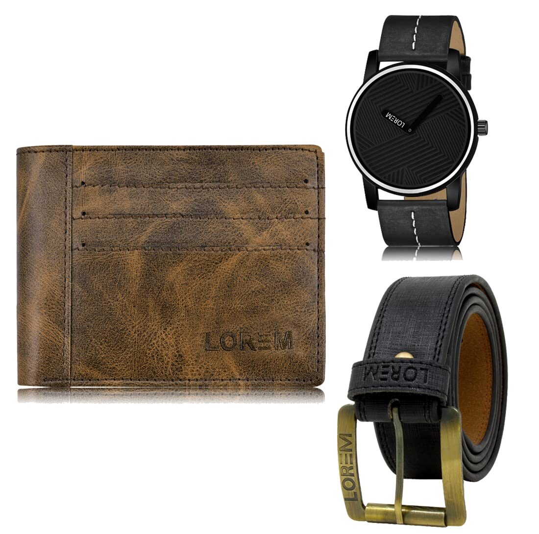 mens wallet combo belt