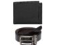 MANSLOOK Belt Wallet Gift Set Combo For Men