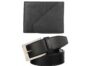 MANSLOOK PU Leather Gift Combo Set |Wallet and Belt| Black Leather Wallet for Men|PU Leather Formal & Casual Belt Free Size Upto 42 Inches|(Black)