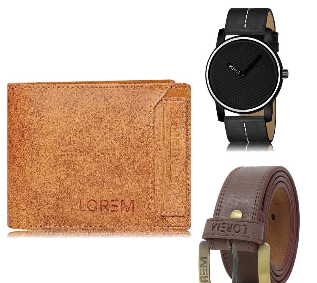 mens wallet combo belt