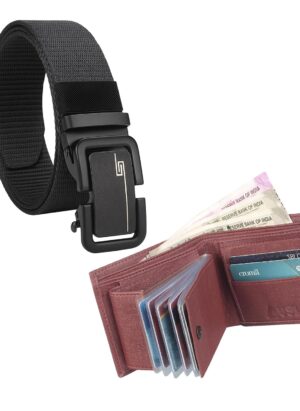 mens wallet combo belt