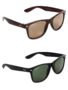MANSLOOK Sunglasses Combo with UV Protection (Lens-Brown & Green||Frame-Brown & Black||SUN-002-003)