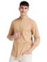 MANSLOOK Brand – Symbol Men’s Cotton Shirt | Chinese Collar | Casual | Plain | Full Sleeve | Summer – Regular Fit (Available in Plus Sizes)