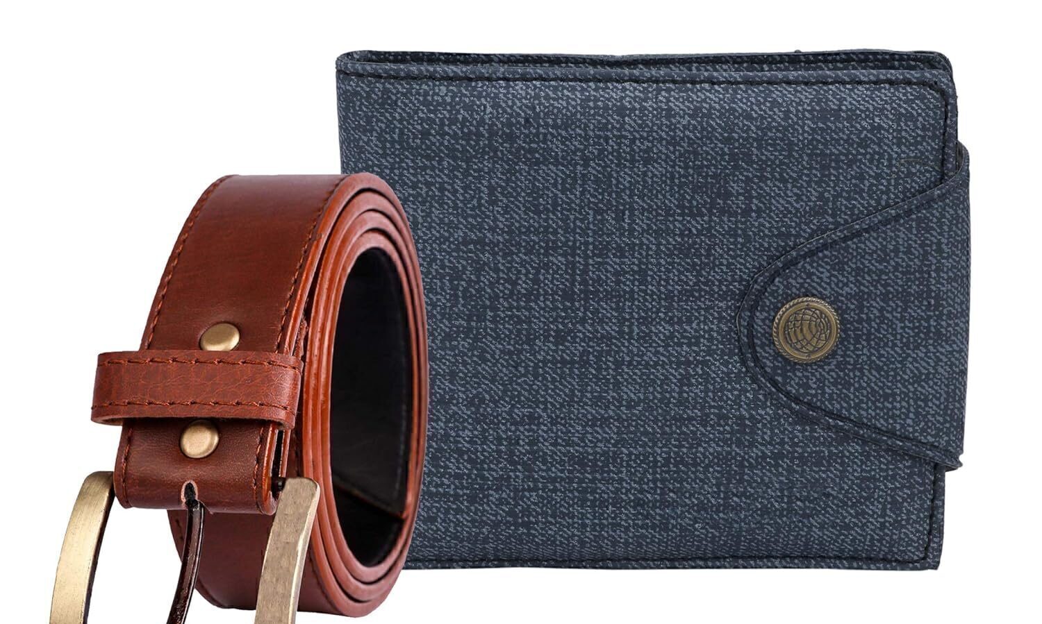 mens wallet combo belt