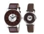MANSLOOK Leather Combo Of Two Tone Dial Analog Couple Watch For Men & Women Am-12A,Band Color-Brown