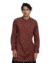 MANSLOOK Brand – Symbol Men’s 100% Cotton Everyday Mid Length Casual Kurta – Regular Fit (Available in Plus Sizes)