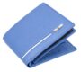 MANSLOOK FOREST Stag Light Blue/White Leather Wallet for Men