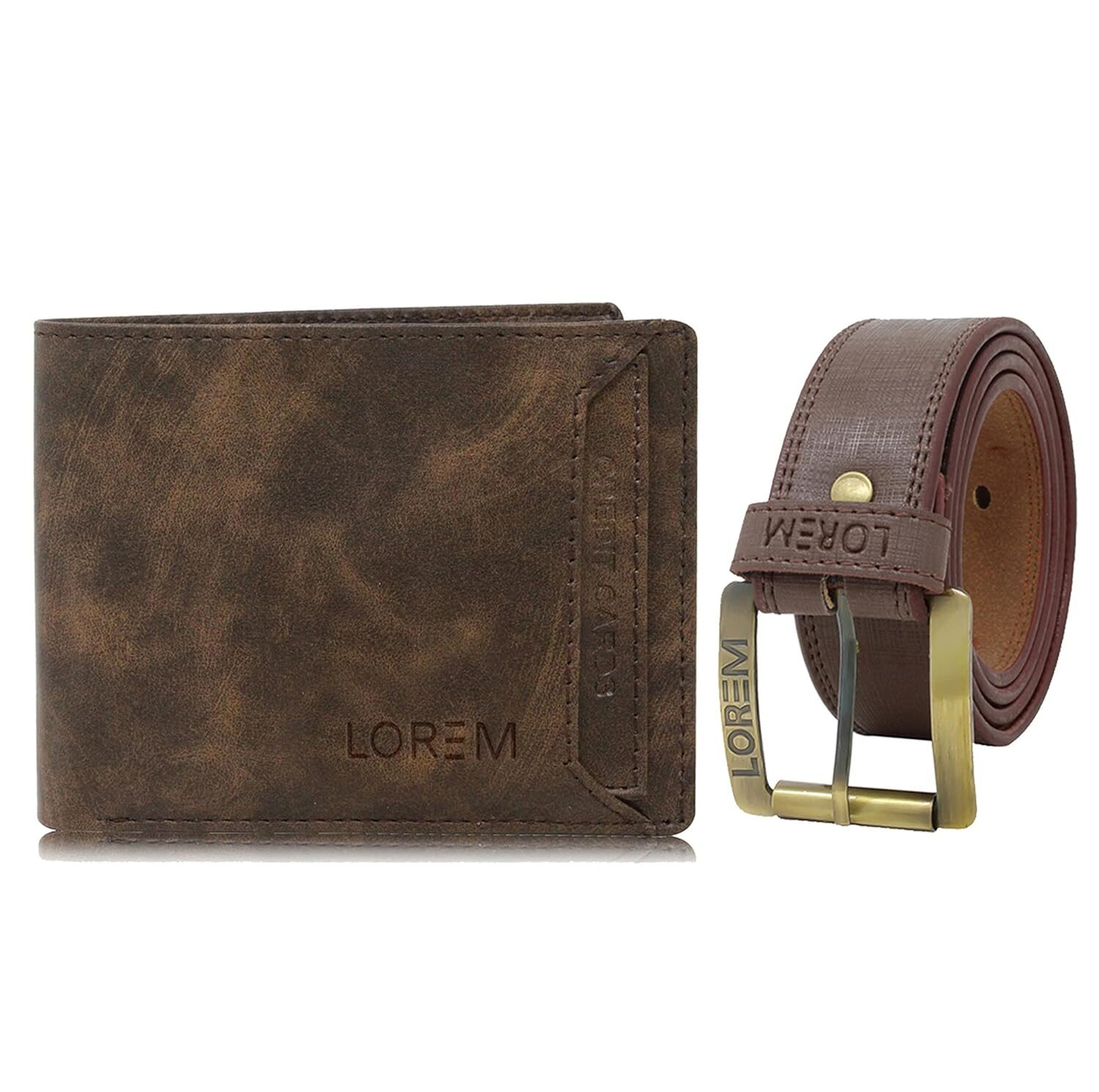 mens wallet combo belt