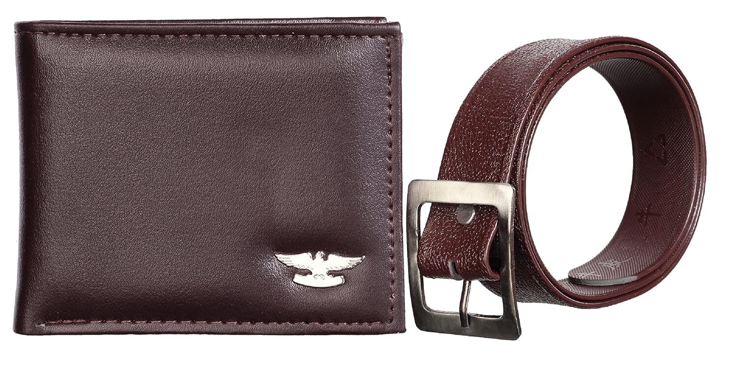mens wallet combo belt
