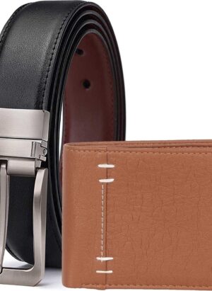 mens wallet combo belt
