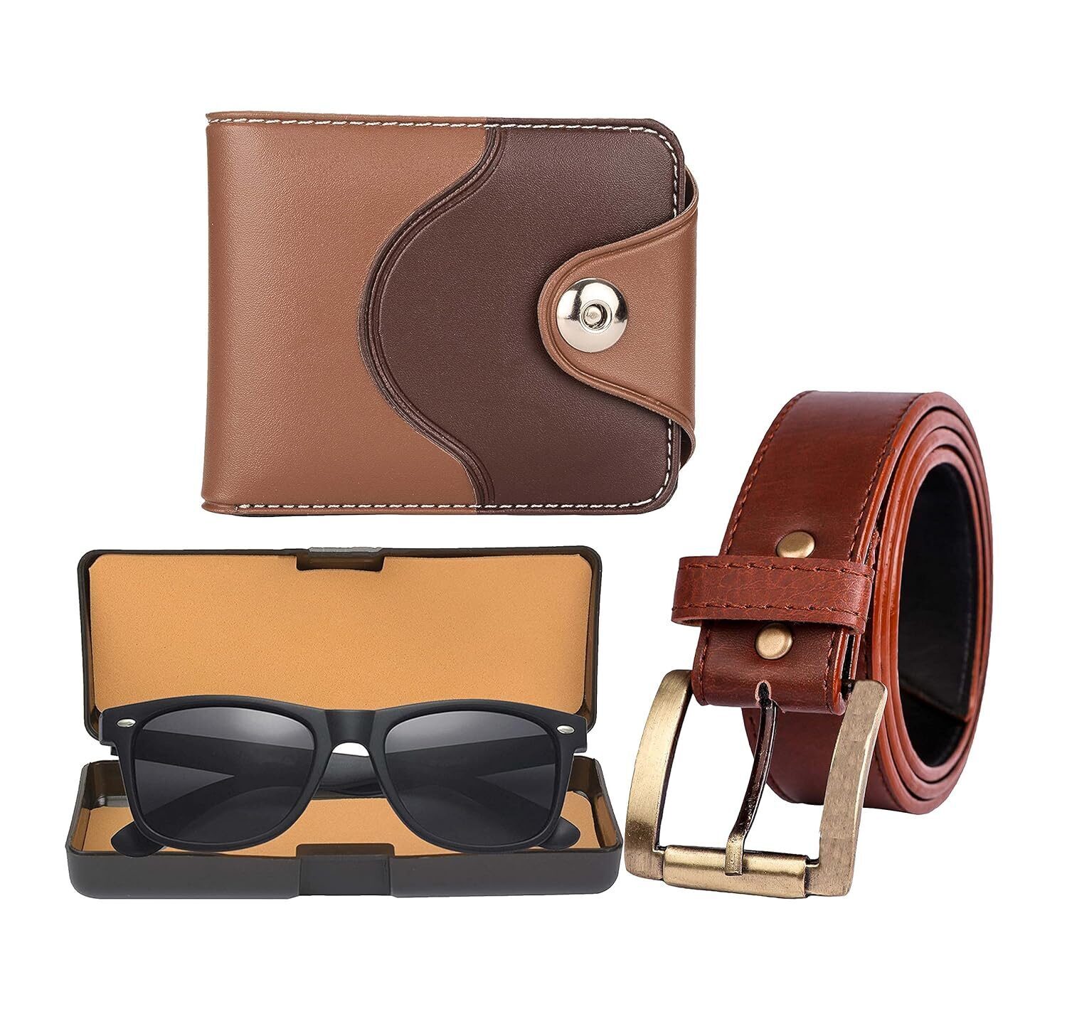 mens wallet combo belt