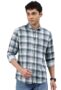 MANSLOOK Man Men Comfort Slim Fit Opaque Checked Cotton Casual Shirt