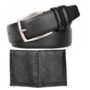 MANSLOOK Leather Wallet Reversible Leather Belt Combo Gift Set for Men