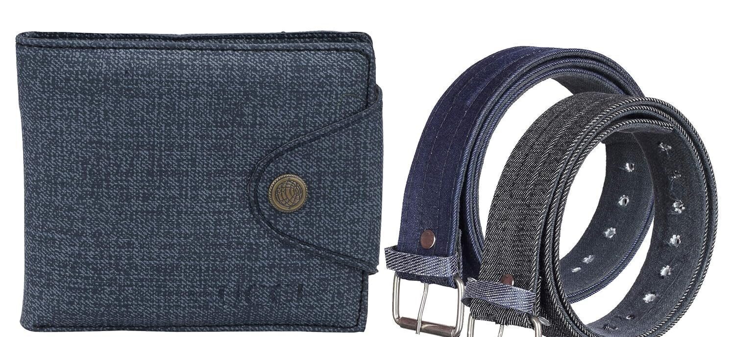 mens wallet combo belt
