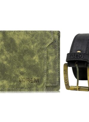 mens wallet combo belt